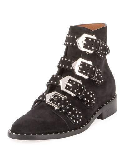 givenchy suede elegant buckle|Givenchy boots sale.